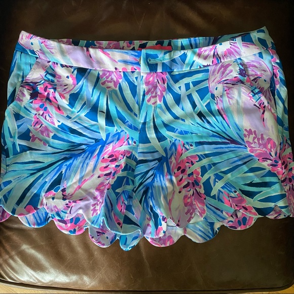 NEW Lilly Pulitzer Buttercup Knit Short Peacock Mr Peacock Tweethearts Shorts 10